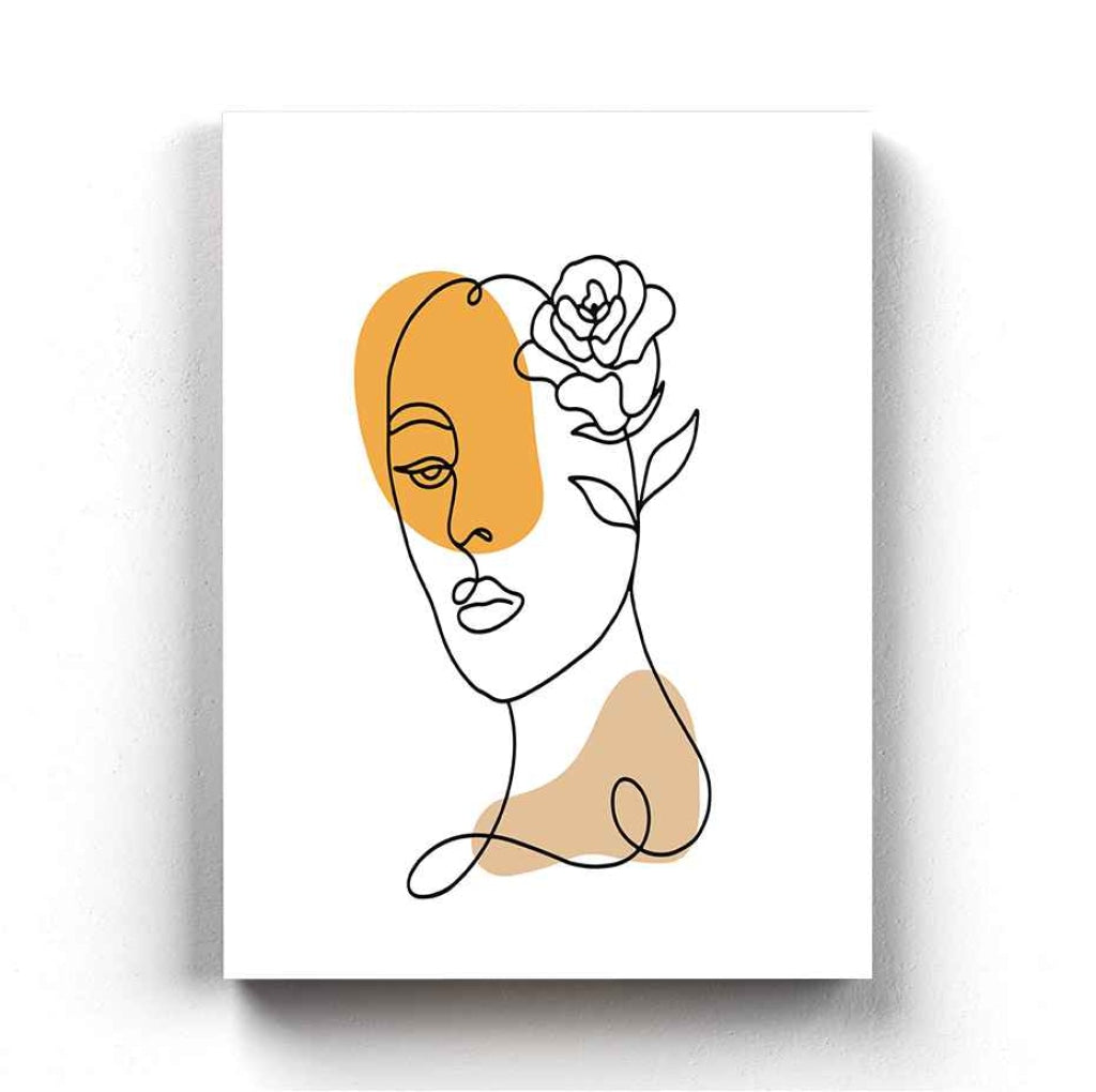 Artistic Line Art Frame For Wall Decor- Funkydecors Xs / Canvas Posters Prints &amp; Visual Artwork
