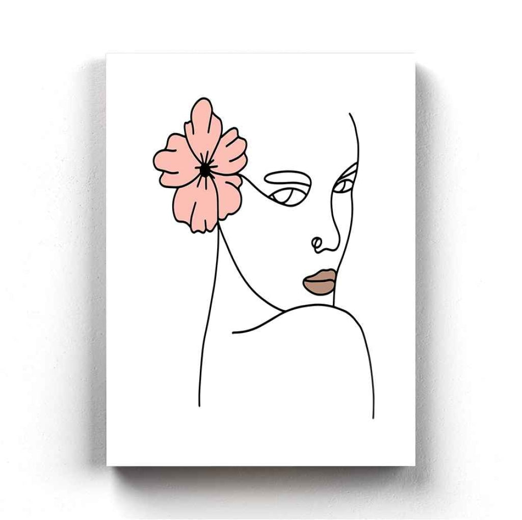 Artistic Line Art Frame For Wall Decor- Funkydecors Xs / Canvas Posters Prints & Visual Artwork