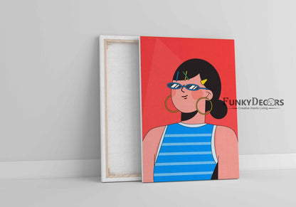 Artistic Women Design Portrait Art Frame For Wall Decor- Funkydecors Posters Prints & Visual Artwork
