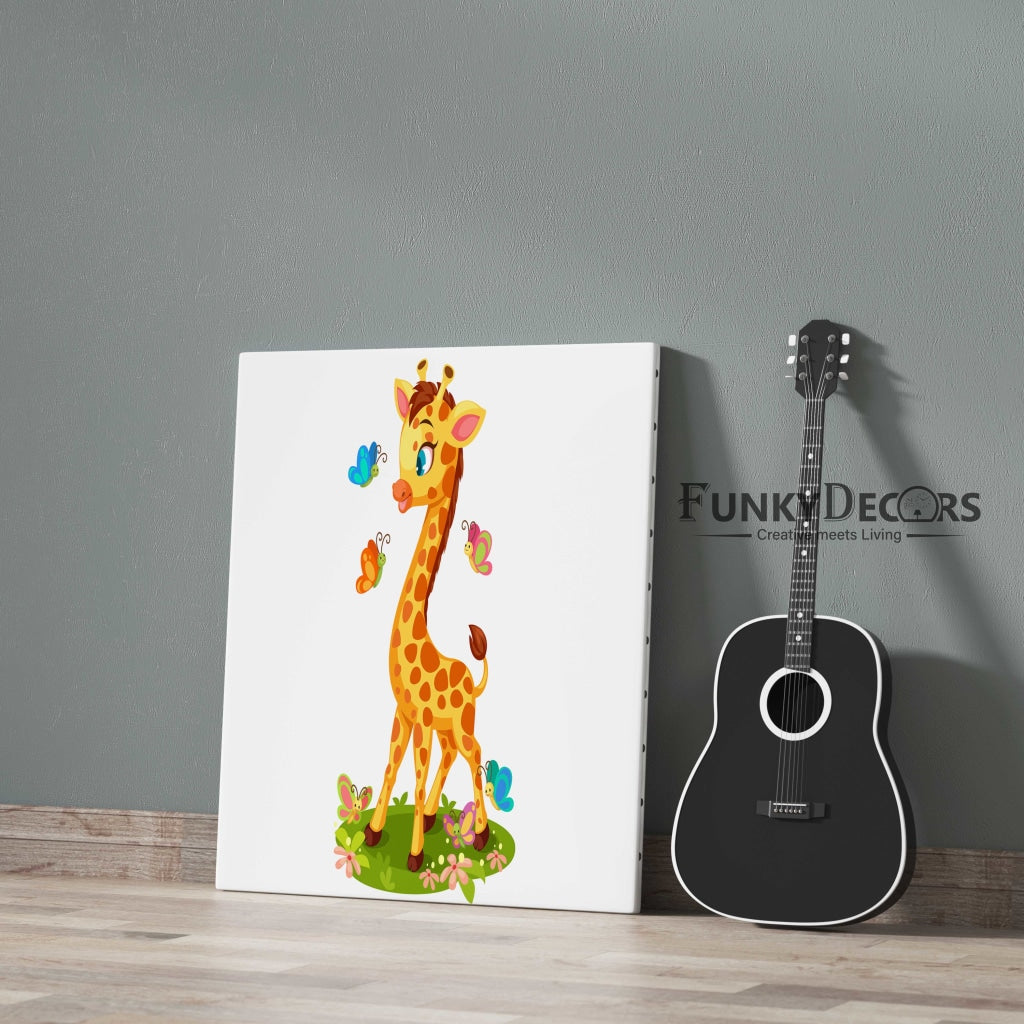 Baby Giraffe - Nursery Art Frame For Wall Decor- Funkydecors Posters Prints &amp; Visual Artwork