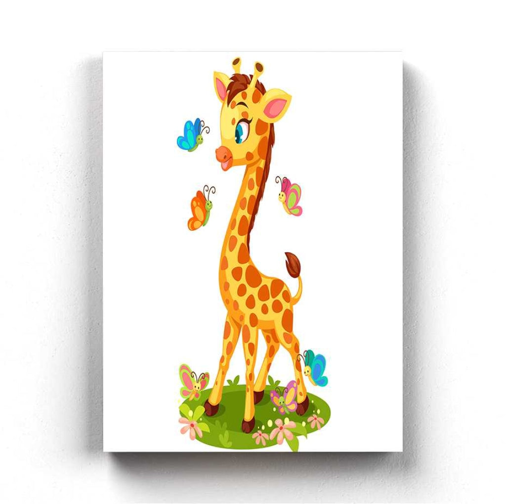 Baby Giraffe - Nursery Art Frame For Wall Decor- Funkydecors Xs / Canvas Posters Prints & Visual