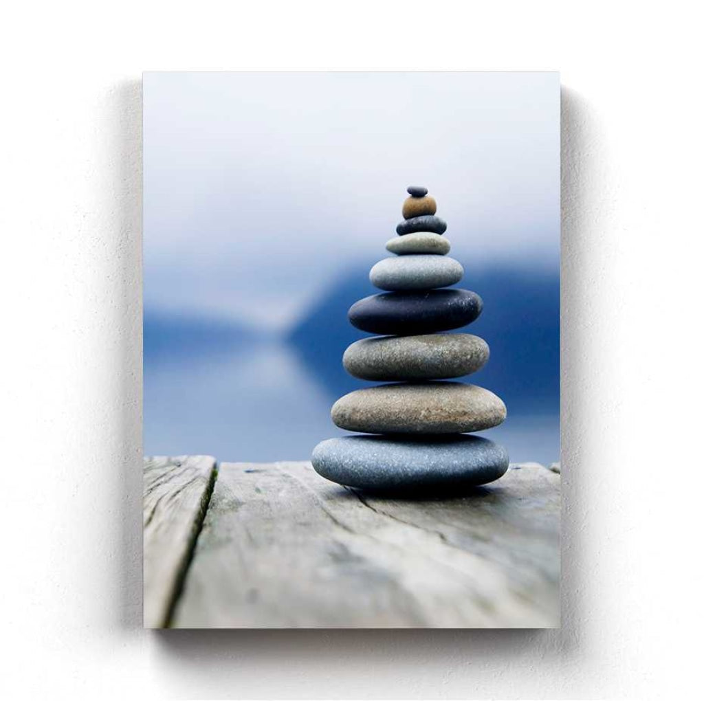 Balancing Pebbles - Nature Art Frame For Wall Decor- Funkydecors Xs / Canvas Posters Prints &amp; Visual