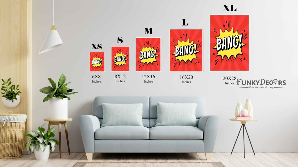 Bang - Pop Art Frame For Wall Decor- Funkydecors Posters Prints & Visual Artwork