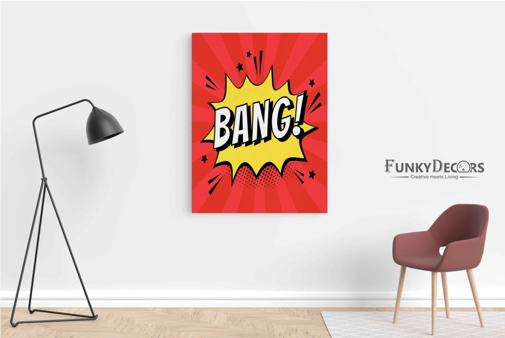 Bang - Pop Art Frame For Wall Decor- Funkydecors Posters Prints &amp; Visual Artwork
