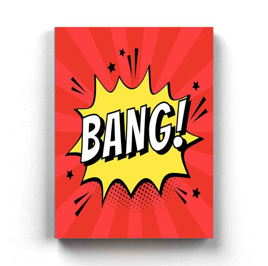 Bang - Pop Art Frame For Wall Decor- Funkydecors Xs / Canvas Posters Prints &amp; Visual Artwork