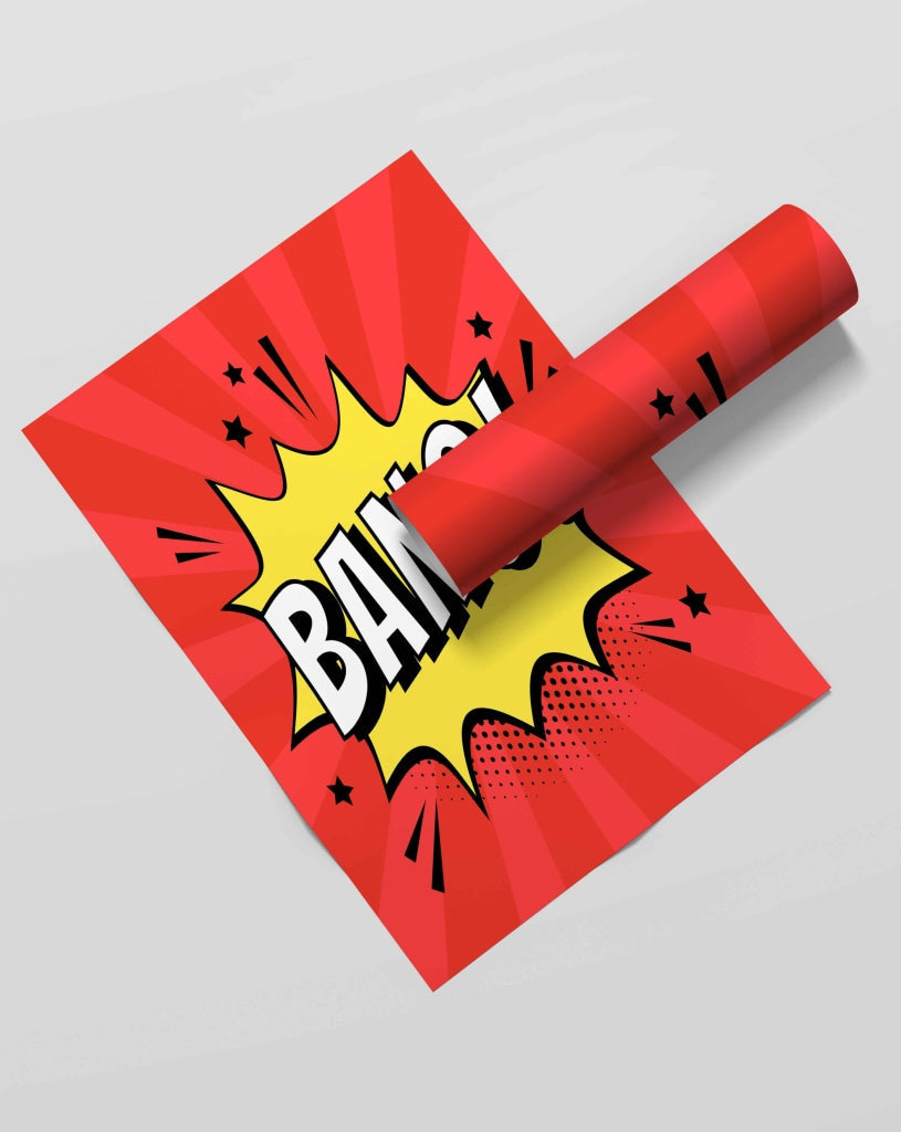 Bang - Pop Art Frame For Wall Decor- Funkydecors Xs / Roll Posters Prints &amp; Visual Artwork