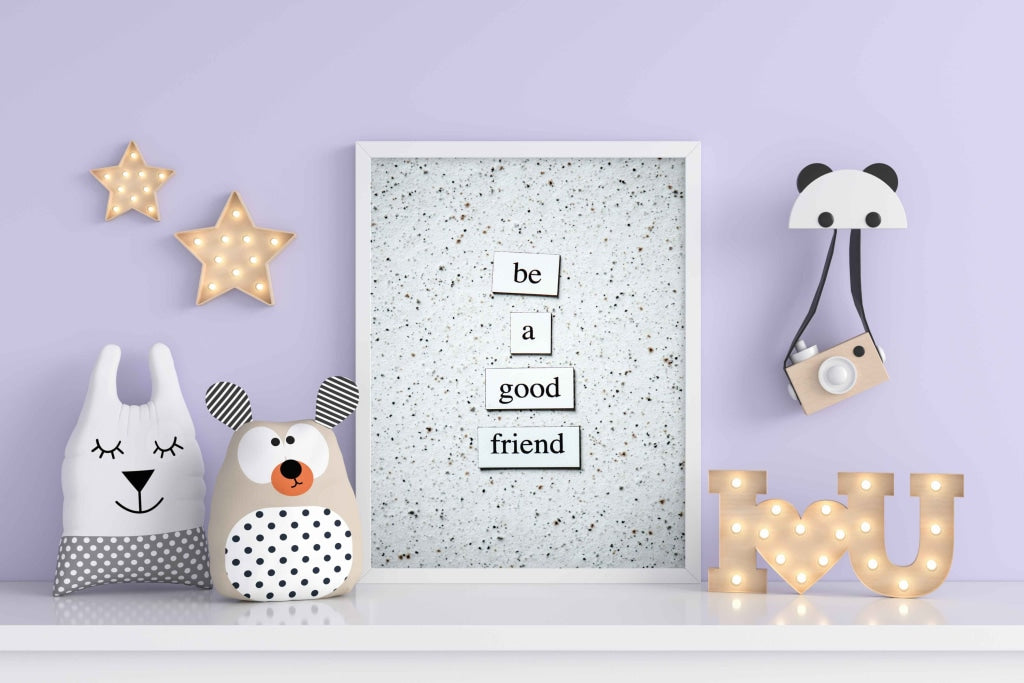 Be A Good Friend - Quotes Art Frame For Wall Decor- Funkydecors Xs / White Posters Prints &amp; Visual