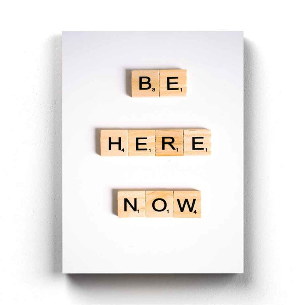 Be Here Now - Quotes Art Frame For Wall Decor- Funkydecors Xs / Canvas Posters Prints &amp; Visual