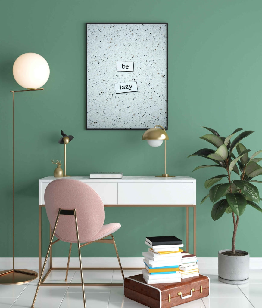 Be Lazy - Funky Quotes Art Frame For Wall Decor- Funkydecors Xs / Black Posters Prints & Visual