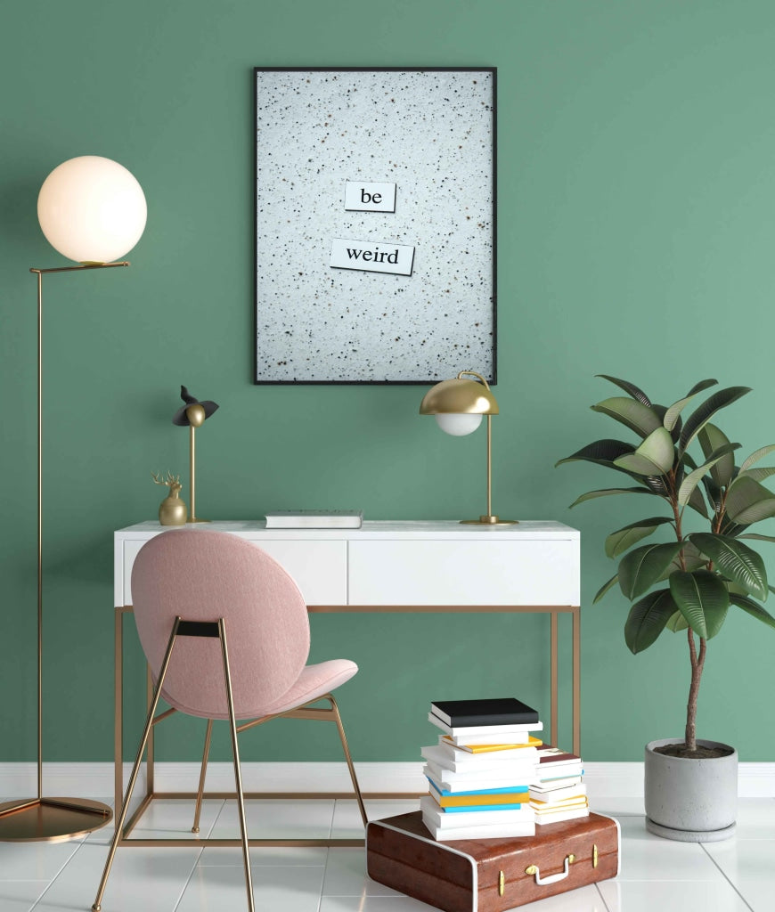 Be Weird - Funky Quotes Art Frame For Wall Decor- Funkydecors Xs / Black Posters Prints & Visual