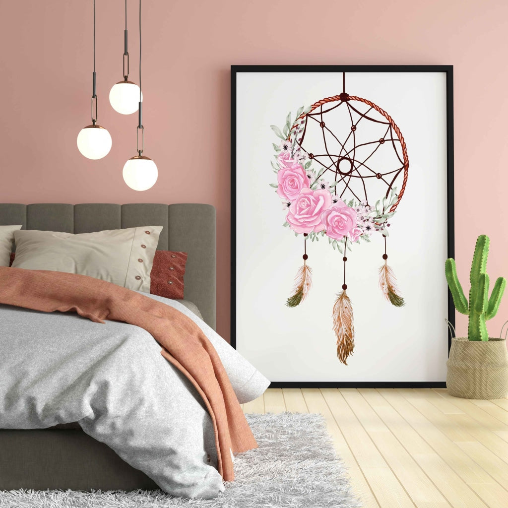 Be Your Own Dream Catcher - Portrait Art Frame For Wall Decor- Funkydecors Xs / Black Posters Prints