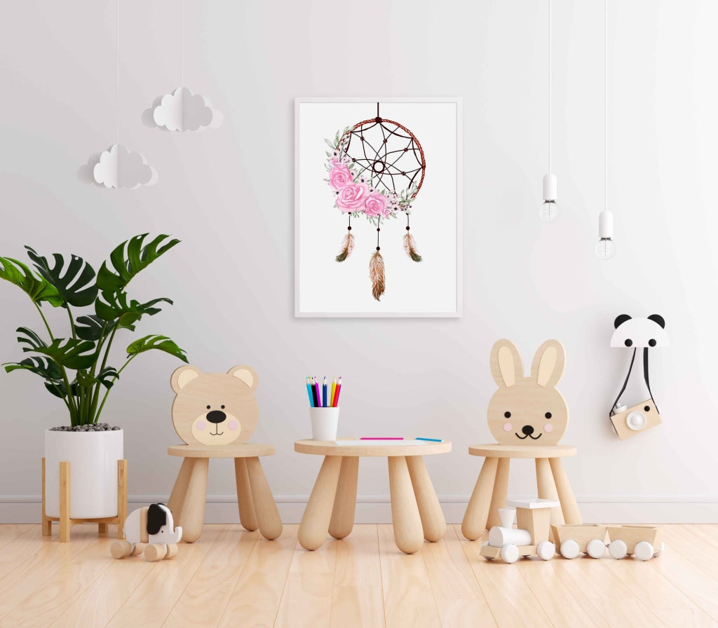 Be Your Own Dream Catcher - Portrait Art Frame For Wall Decor- Funkydecors Xs / White Posters Prints