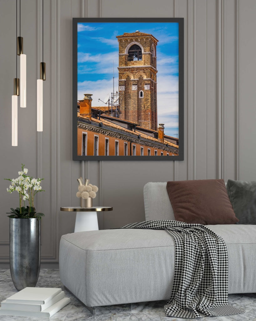 Beauty Of Church - Architectural Art Frame For Wall Decor- Funkydecors Xs / Black Posters Prints &