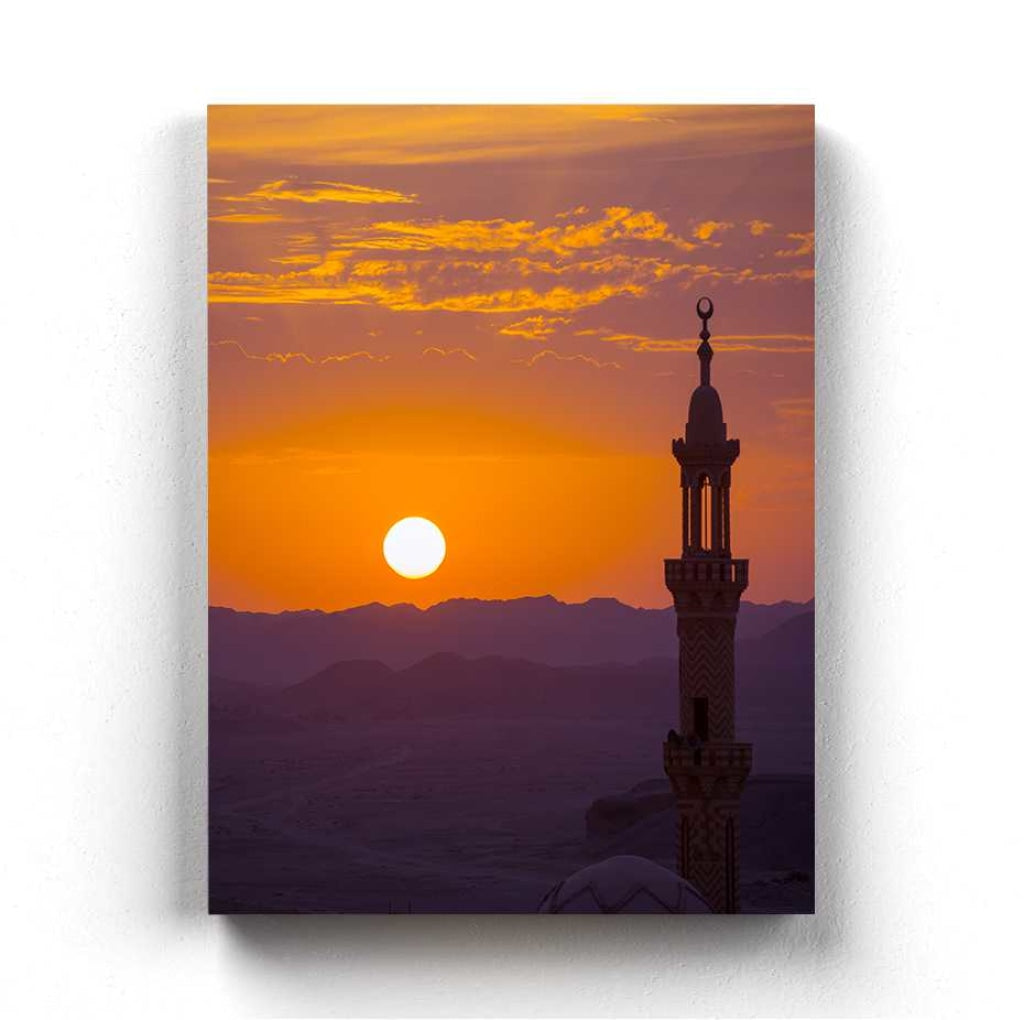 Beauty Of Sunset - Architectural Art Frame For Wall Decor- Funkydecors Xs / Canvas Posters Prints &