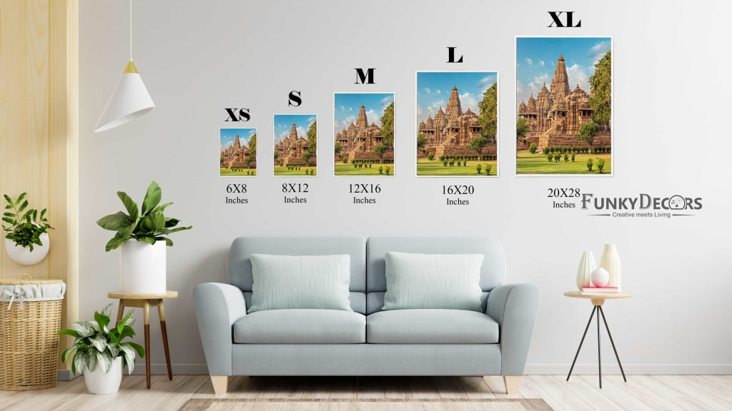 Beauty Of Temple - Architectural Art Frame For Wall Decor- Funkydecors Posters Prints & Visual