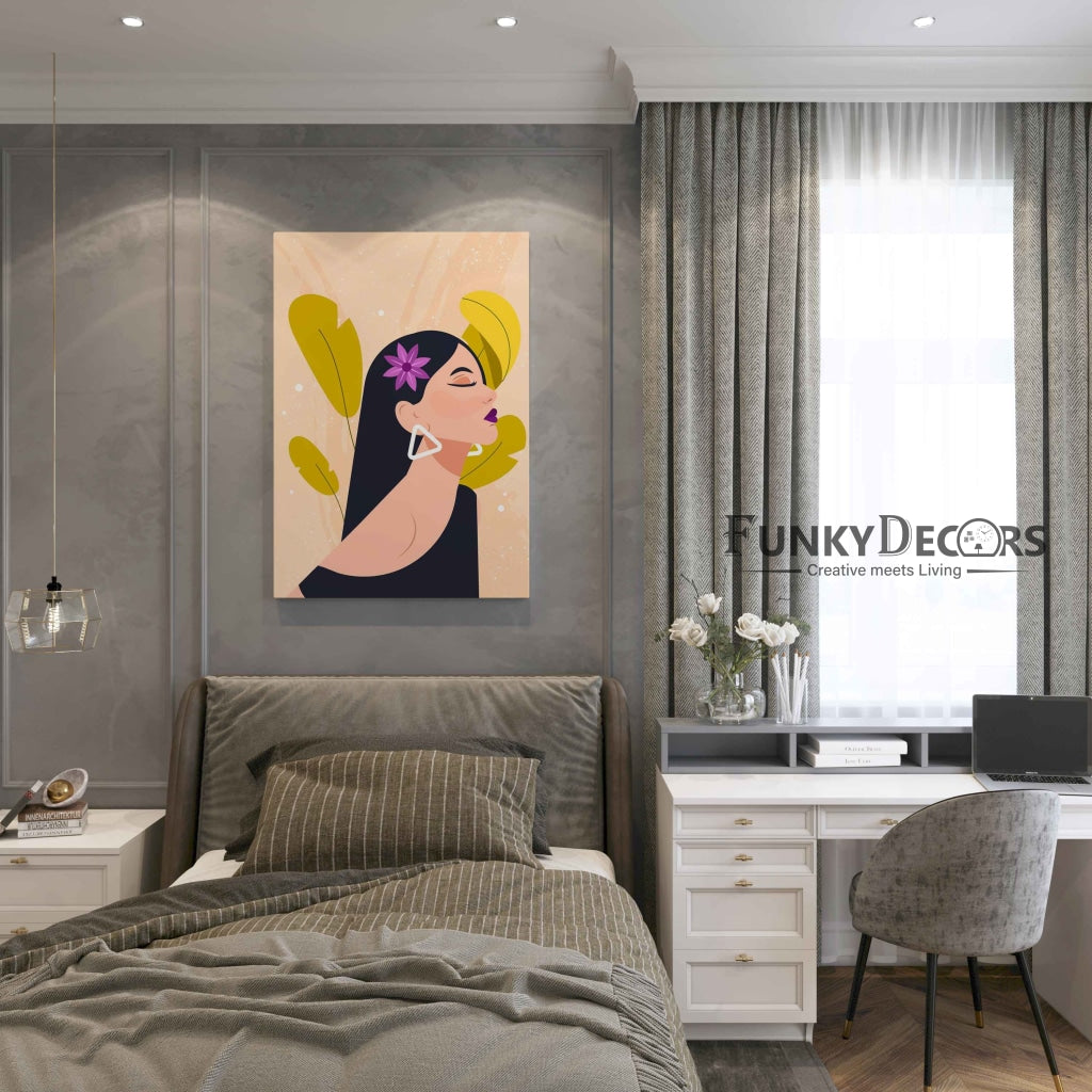 Beauty Portrait Art Frame For Wall Decor- Funkydecors Posters Prints & Visual Artwork