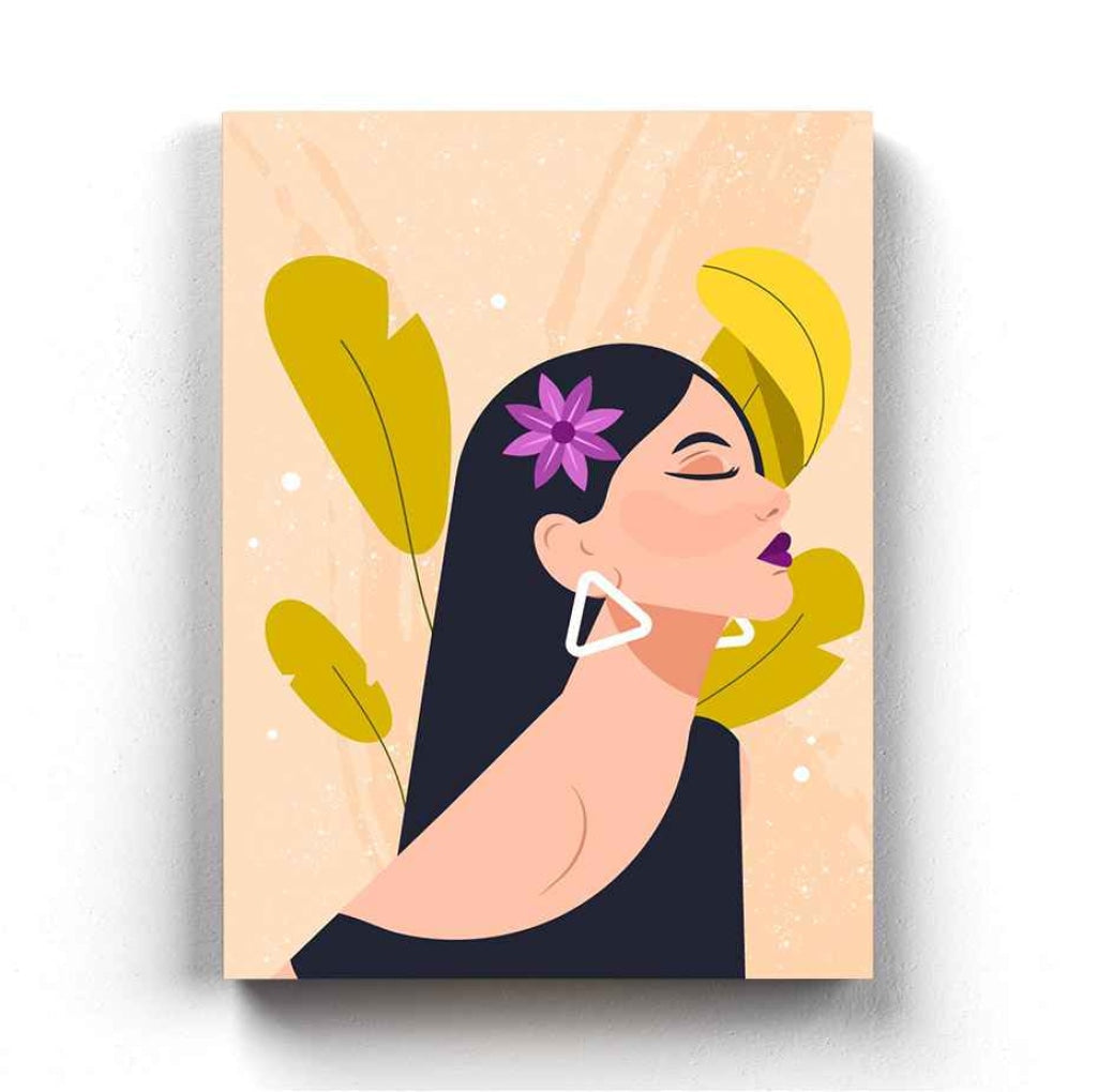 Beauty Portrait Art Frame For Wall Decor- Funkydecors Xs / Canvas Posters Prints &amp; Visual Artwork