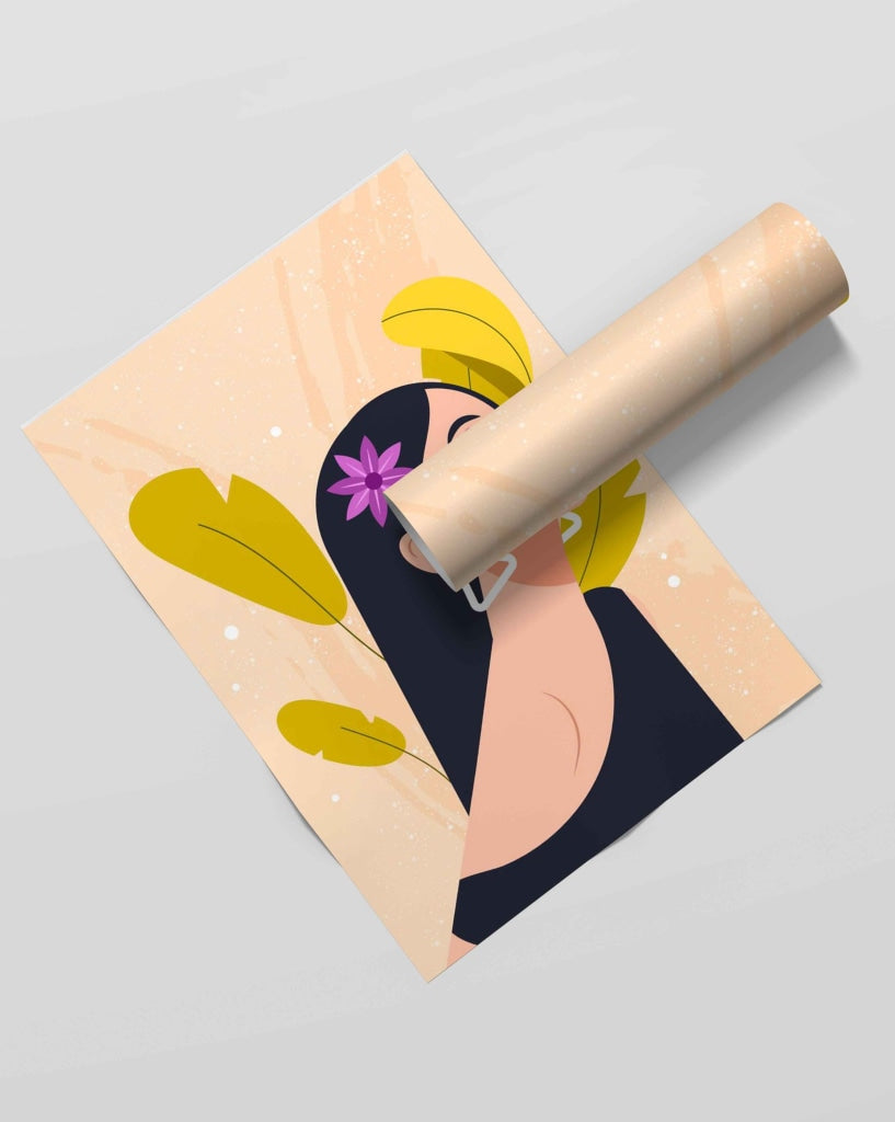 Beauty Portrait Art Frame For Wall Decor- Funkydecors Xs / Roll Posters Prints &amp; Visual Artwork