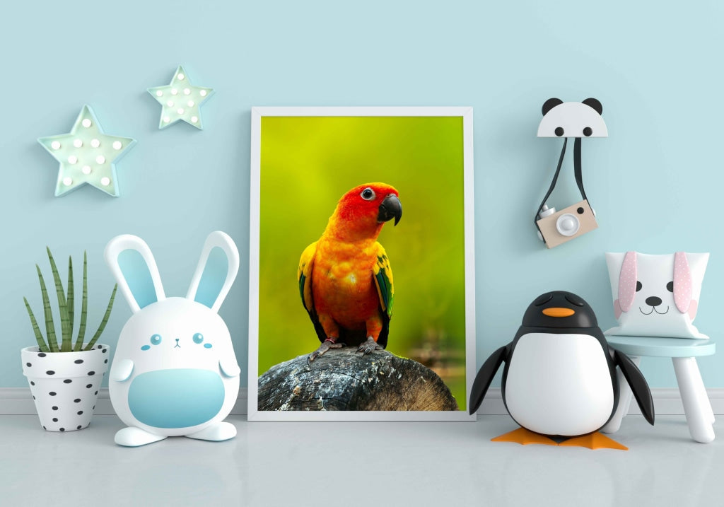 Being Bright - Animal Art Frame For Wall Decor- Funkydecors Xs / White Posters Prints &amp; Visual
