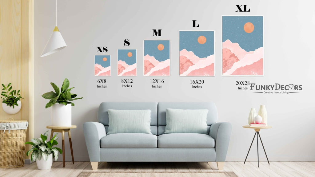 Beyond The Sky - Minimal Art Frame For Wall Decor- Funkydecors Posters Prints &amp; Visual Artwork