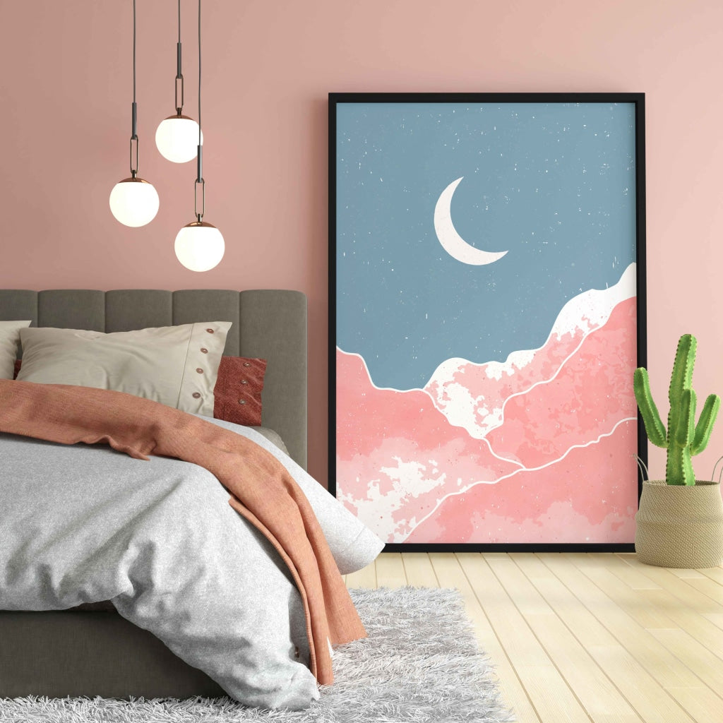Beyond The Sky - Minimal Art Frame For Wall Decor- Funkydecors Xs / Black Posters Prints &amp; Visual