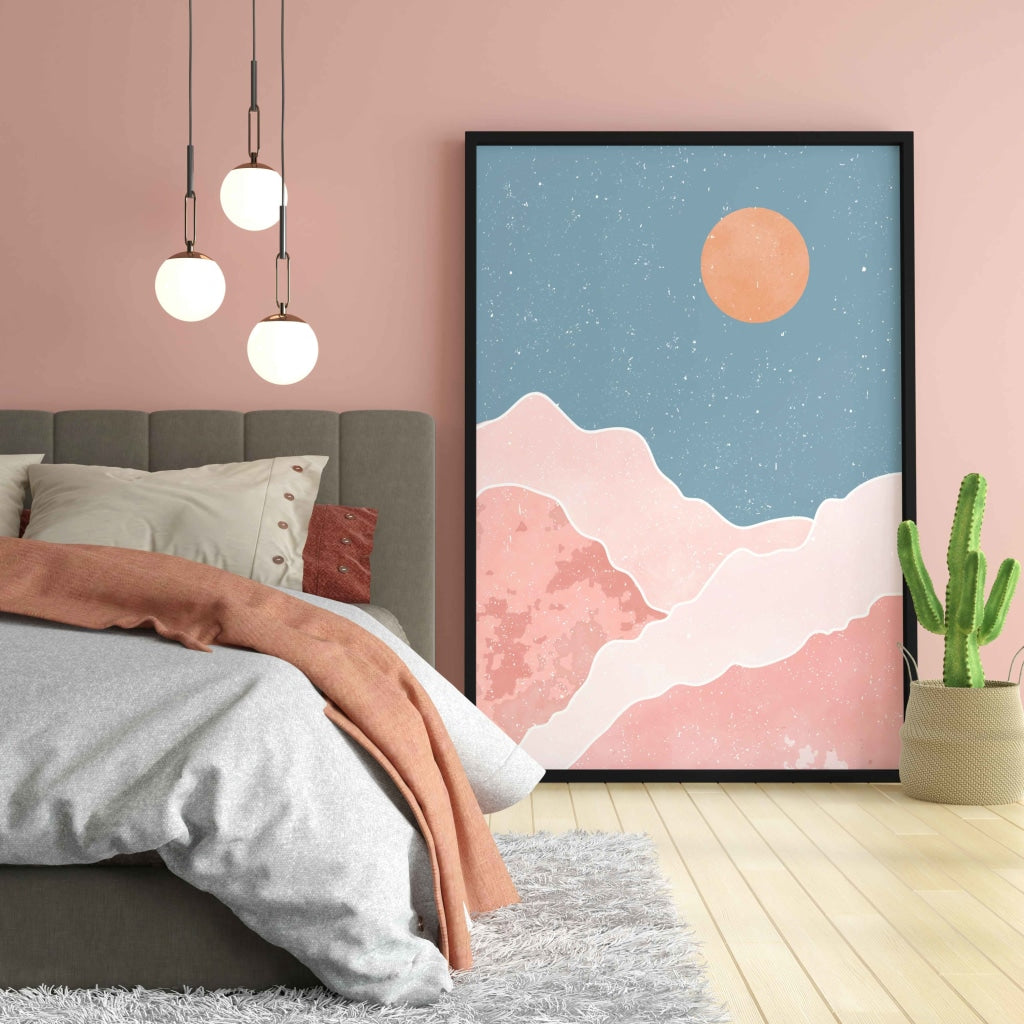 Beyond The Sky - Minimal Art Frame For Wall Decor- Funkydecors Xs / Black Posters Prints &amp; Visual