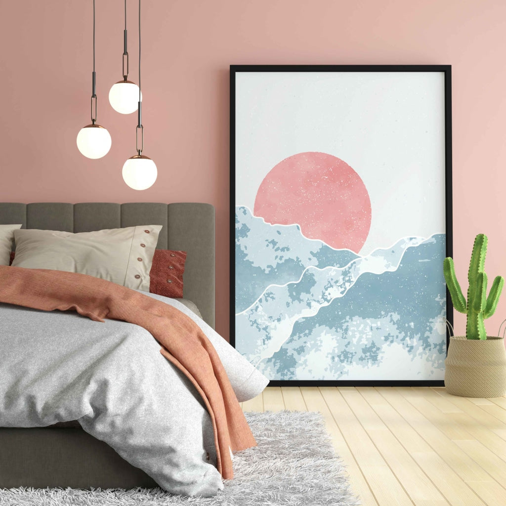 Beyond The Sky - Minimal Art Frame For Wall Decor- Funkydecors Xs / Black Posters Prints & Visual
