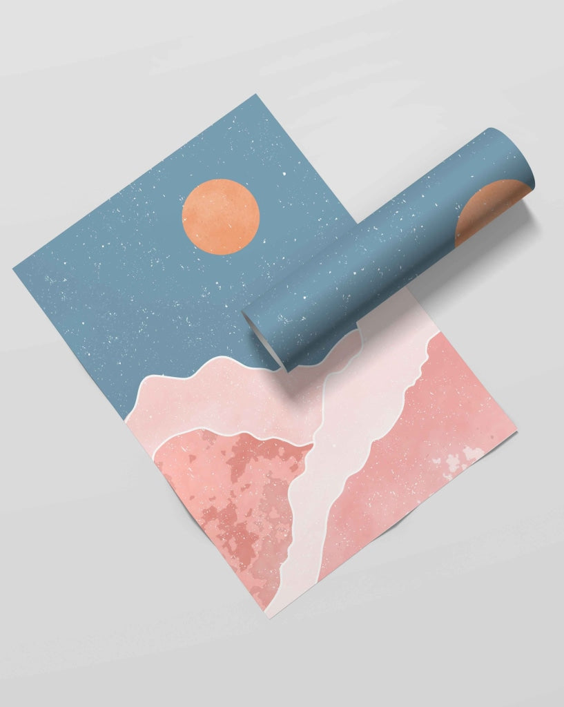 Beyond The Sky - Minimal Art Frame For Wall Decor- Funkydecors Xs / Roll Posters Prints &amp; Visual
