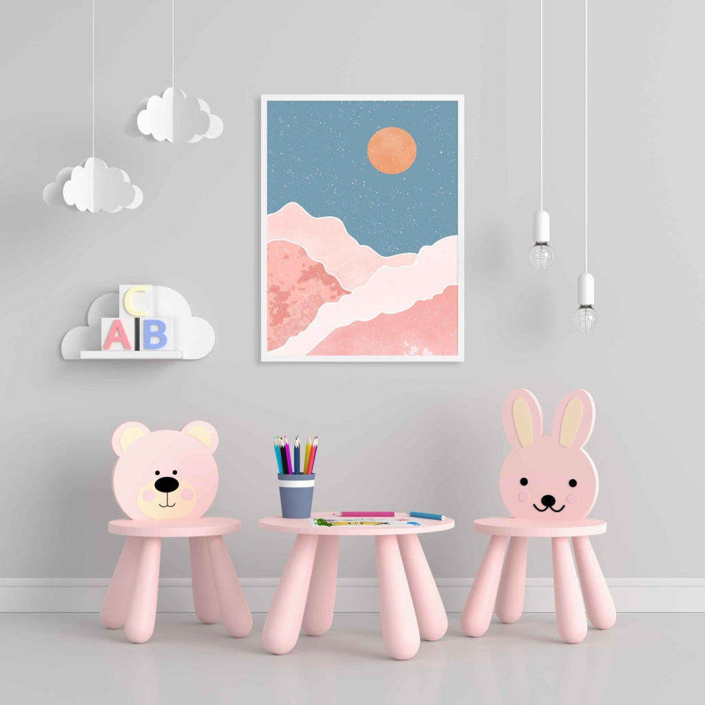 Beyond The Sky - Minimal Art Frame For Wall Decor- Funkydecors Xs / White Posters Prints &amp; Visual