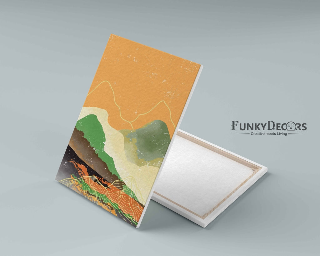 Beyond The Sunset - Abstract Art Frame For Wall Decor- Funkydecors Posters Prints &amp; Visual Artwork