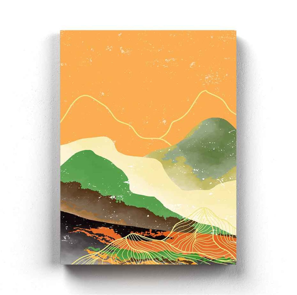 Beyond The Sunset - Abstract Art Frame For Wall Decor- Funkydecors Xs / Canvas Posters Prints &amp;