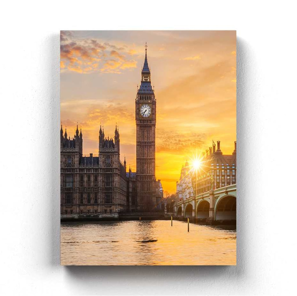 Big Ben Clock - Architectural Art Frame For Wall Decor- Funkydecors Xs / Canvas Posters Prints &