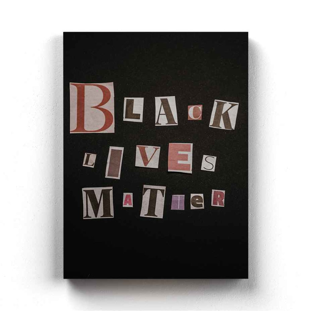 Black Lives Matter - Motivation Quotes Art Frame For Wall Decor- Funkydecors Xs / Canvas Posters