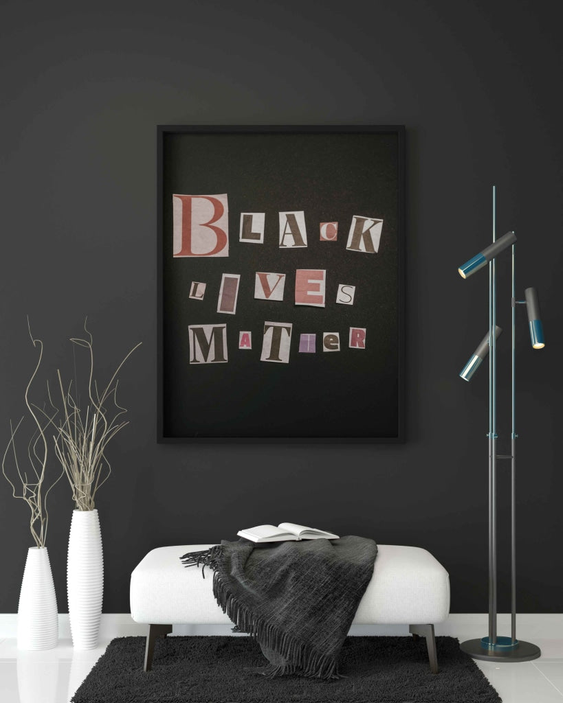 Black Lives Matter - Motivation Quotes Art Frame For Wall Decor- Funkydecors Xs / Posters Prints &