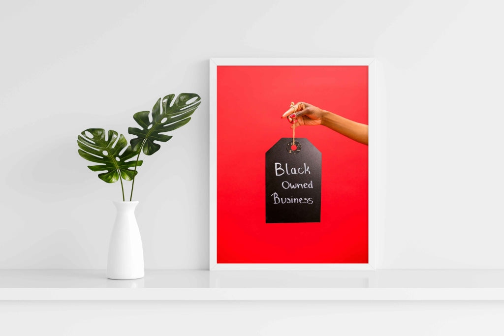 Black Owned Business - Art Frame For Wall Decor- Funkydecors Xs / White Posters Prints & Visual