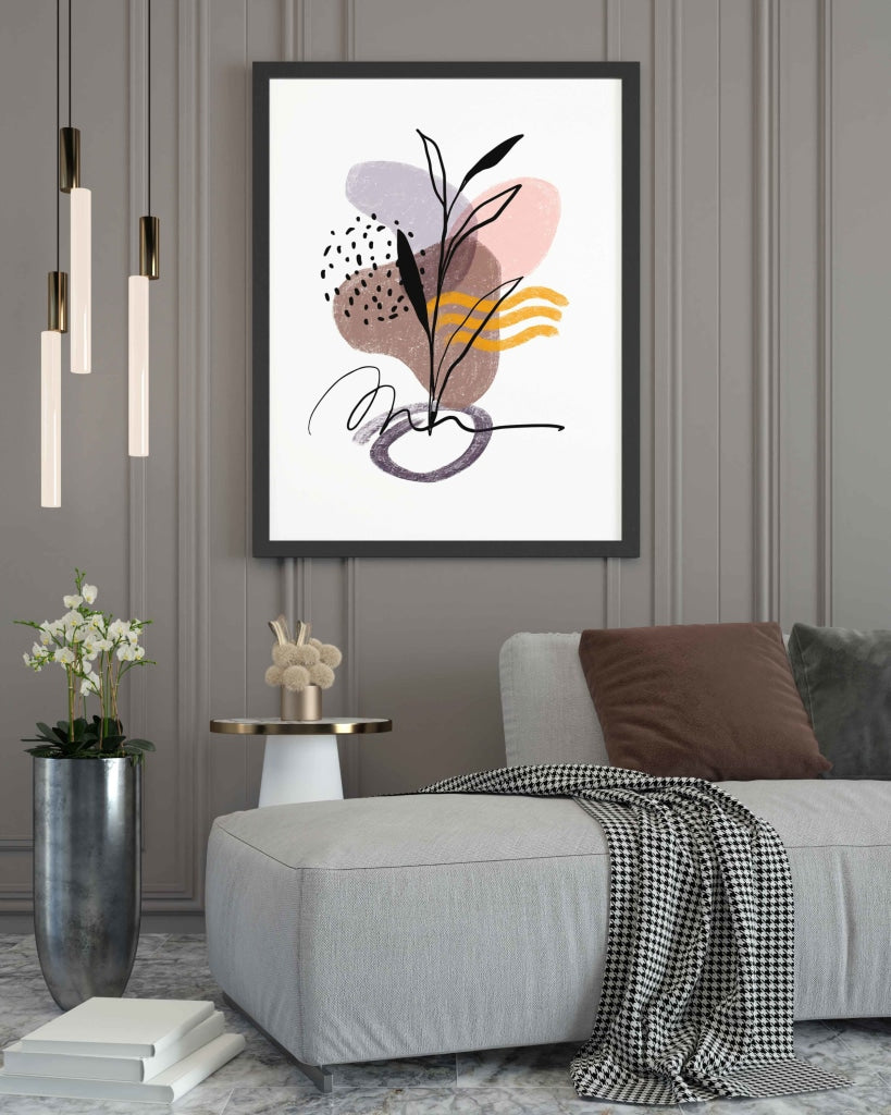 Blooming Dancer - Nature Art Frame For Wall Decor- Funkydecors Xs / Black Posters Prints & Visual