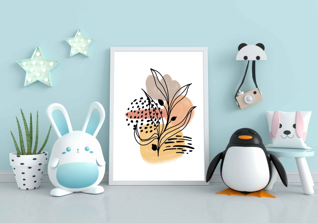 Blooming Dancer - Nature Art Frame For Wall Decor- Funkydecors Xs / White Posters Prints &amp; Visual