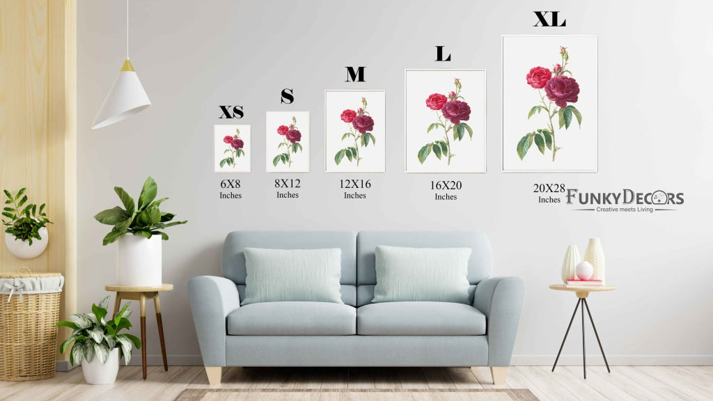 Blooming With Love - Nature Art Frame For Wall Decor- Funkydecors Posters Prints & Visual Artwork