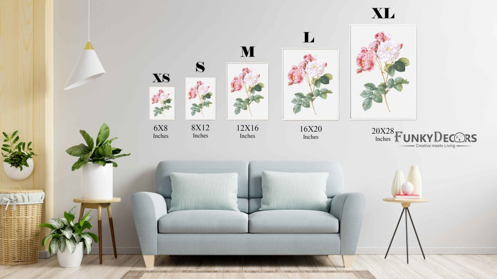 Blooming With Love - Nature Art Frame For Wall Decor- Funkydecors Posters Prints &amp; Visual Artwork