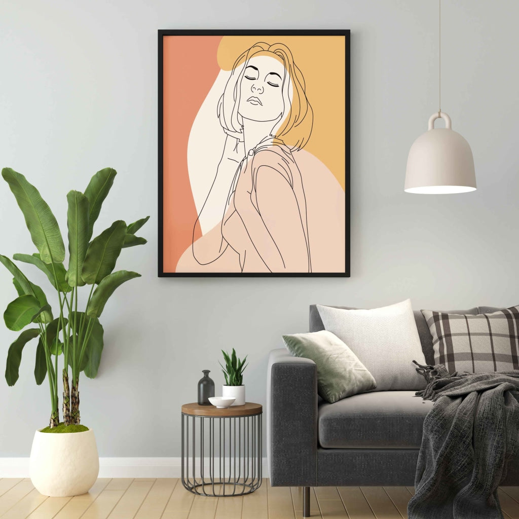 Blow Away The Haters Line Art Frame For Wall Decor- Funkydecors Xs / Black Posters Prints &amp; Visual