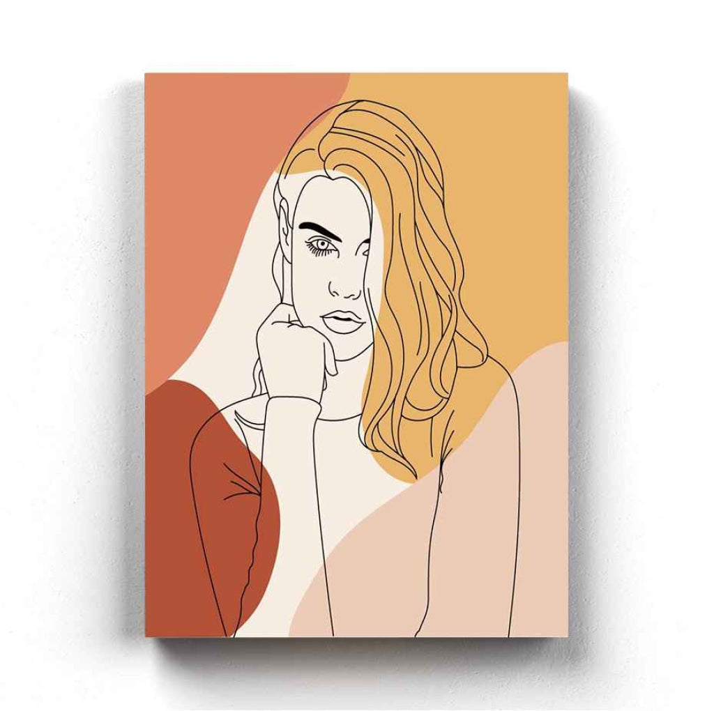 Blow Away The Haters Line Art Frame For Wall Decor- Funkydecors Xs / Canvas Posters Prints & Visual