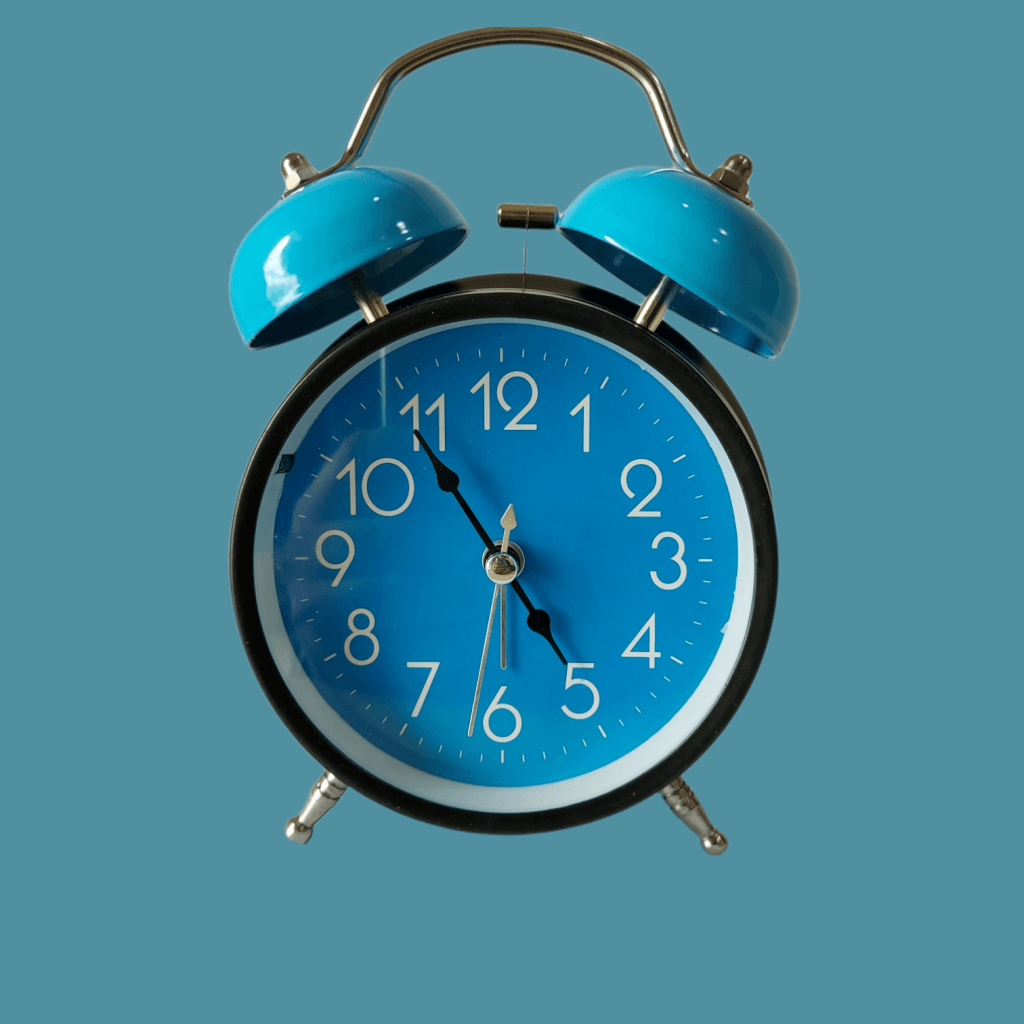 Blue Royal Retro Style Alarm Kids Room Table Clock-Funkydecors Big Clocks