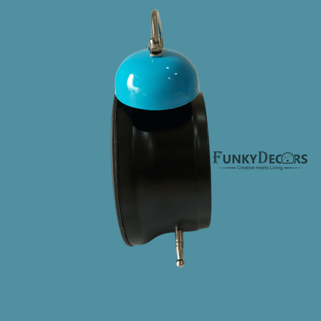 Blue Royal Retro Style Alarm Kids Room Table Clock-Funkydecors Clocks