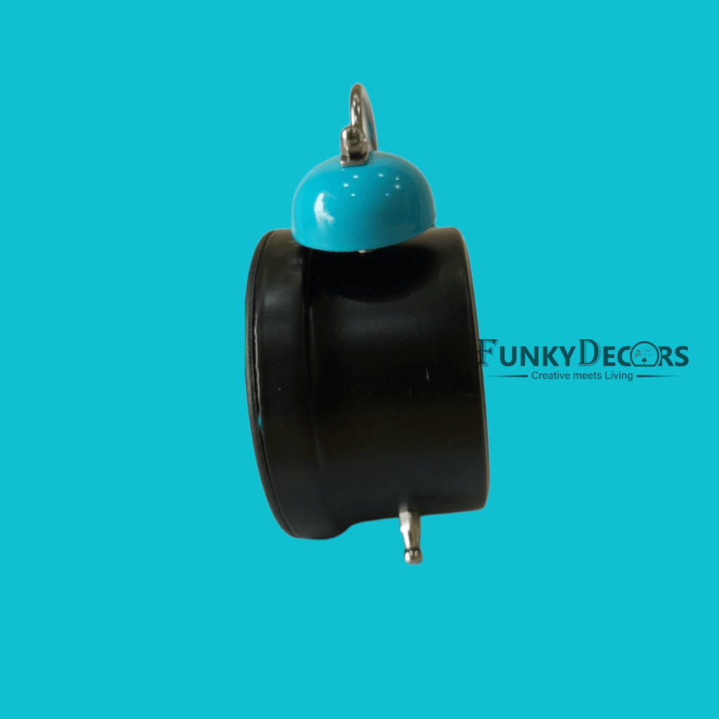 Blue Royal Retro Style Alarm Kids Room Table Clock-Funkydecors Clocks