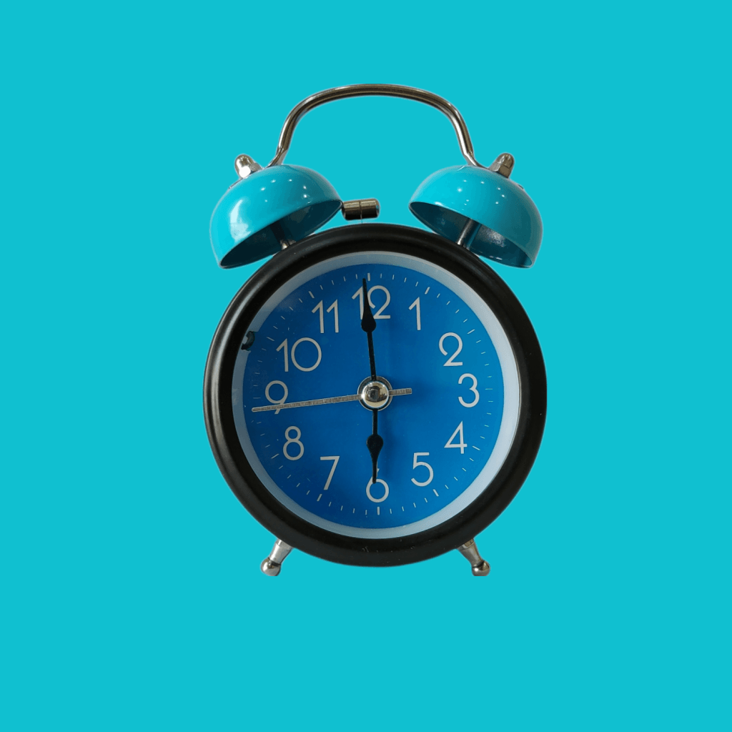 Blue Royal Retro Style Alarm Kids Room Table Clock-Funkydecors Small Clocks