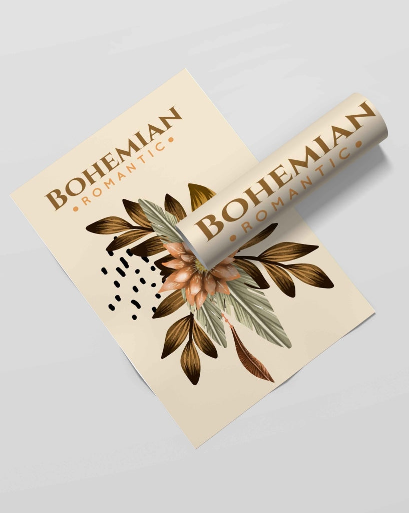 Bohemian Romantic -Boho Art Frame For Wall Decor- Funkydecors Xs / Roll Posters Prints &amp; Visual