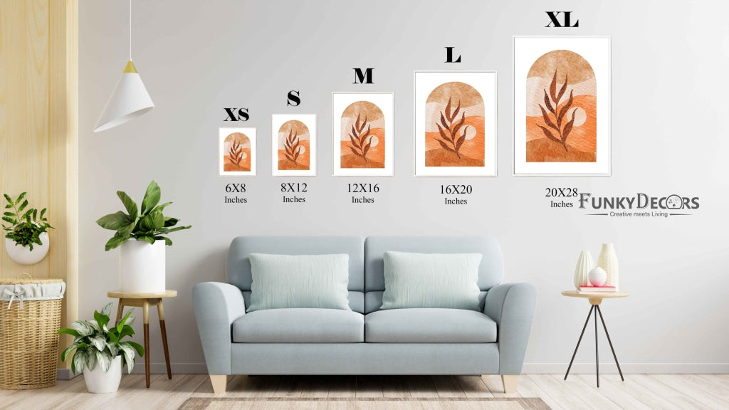 Bohemian Sunset - Minimal Art Frame For Wall Decor- Funkydecors Posters Prints &amp; Visual Artwork