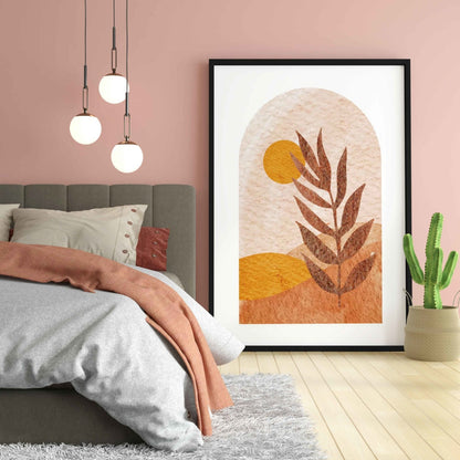 Bohemian Sunset - Minimal Art Frame For Wall Decor- Funkydecors Xs / Black Posters Prints & Visual