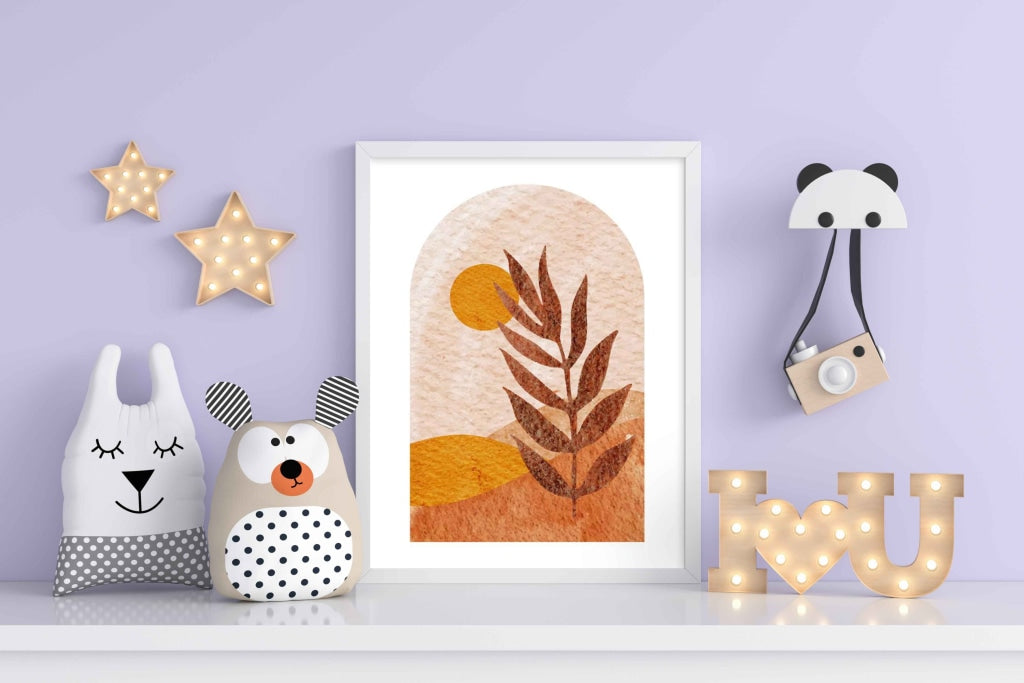 Bohemian Sunset - Minimal Art Frame For Wall Decor- Funkydecors Xs / White Posters Prints &amp; Visual