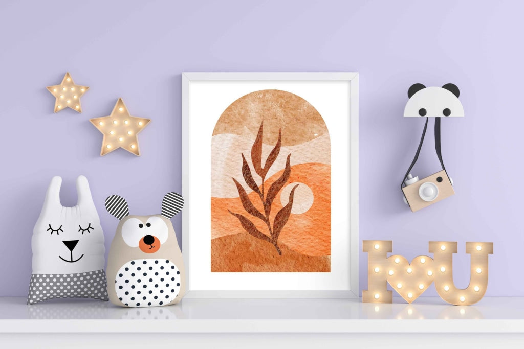 Bohemian Sunset - Minimal Art Frame For Wall Decor- Funkydecors Xs / White Posters Prints &amp; Visual